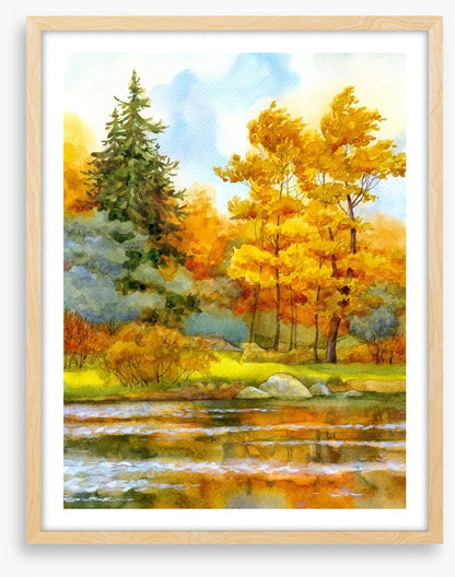 Autumn by the lake