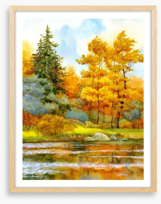 Autumn by the lake