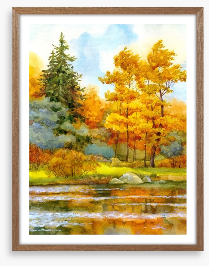 Autumn by the lake