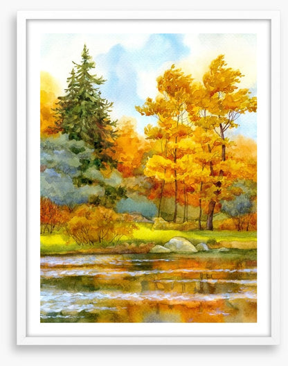 Autumn by the lake