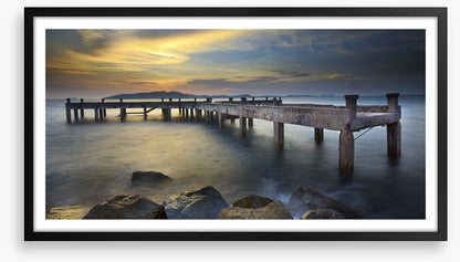 Daybreak at the old pier