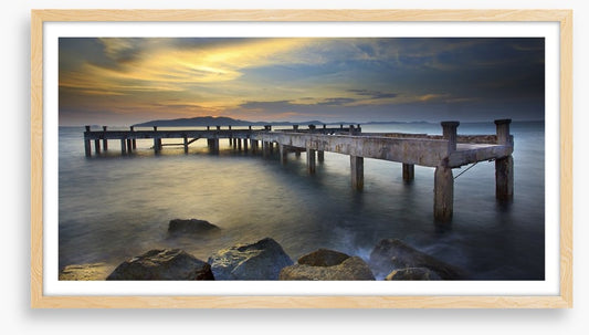 Daybreak at the old pier