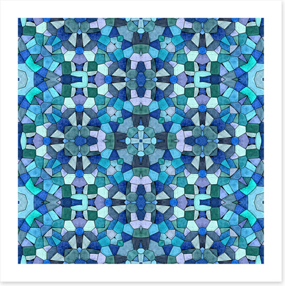 Ocean blues mosaic