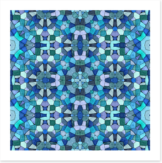 Ocean blues mosaic
