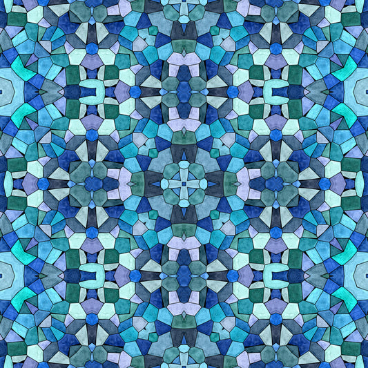 Ocean blues mosaic