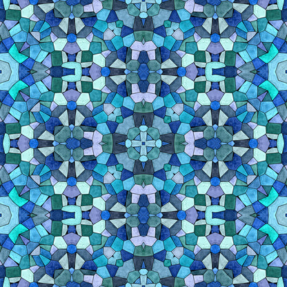Ocean blues mosaic