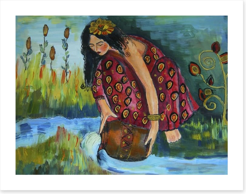 Girl by the river