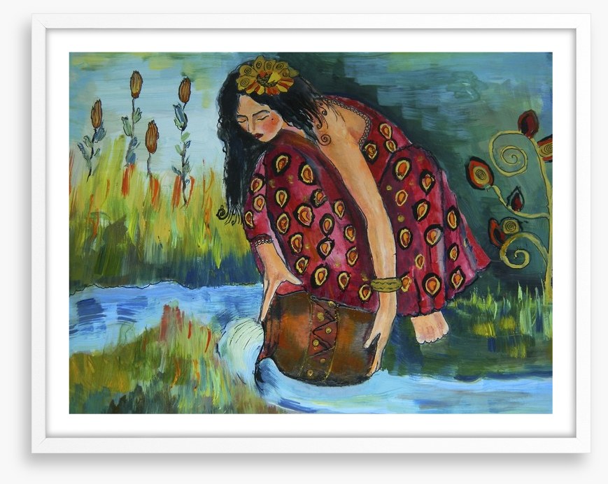 Girl by the river