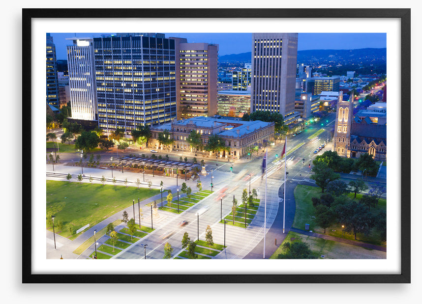 Adelaide city twilight