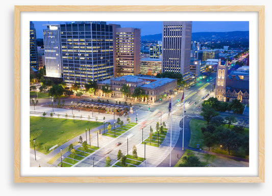 Adelaide city twilight