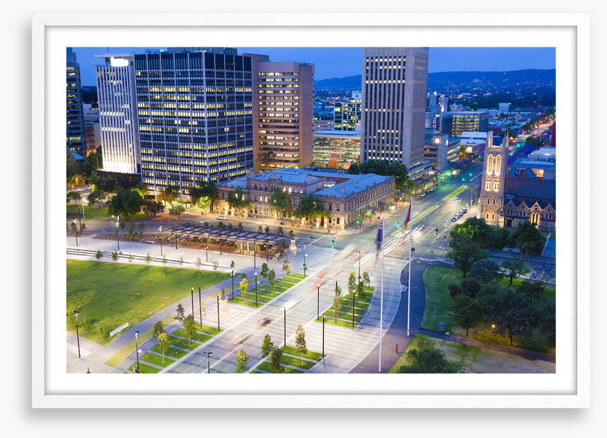 Adelaide city twilight