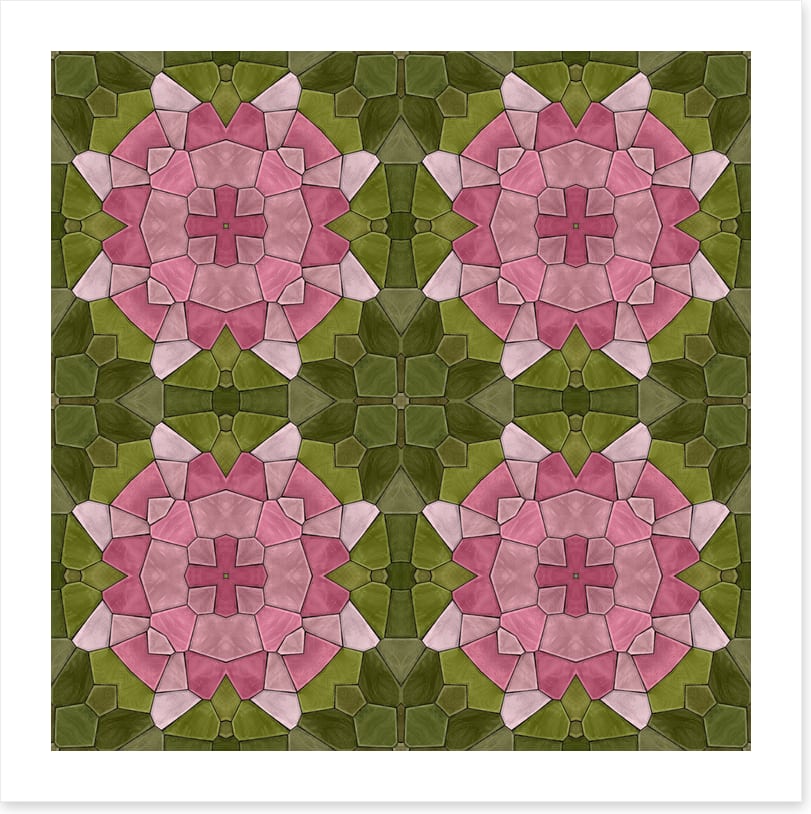 Rose garden mosaic
