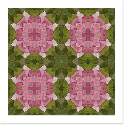 Rose garden mosaic