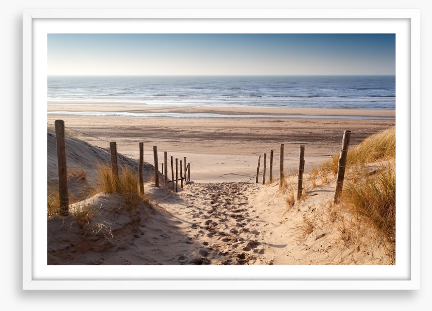 Sandy path to the sea