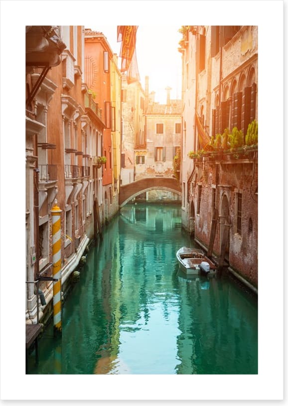 Sunset in the canal