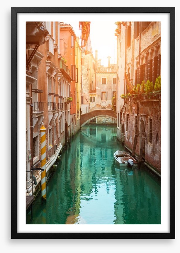 Sunset in the canal