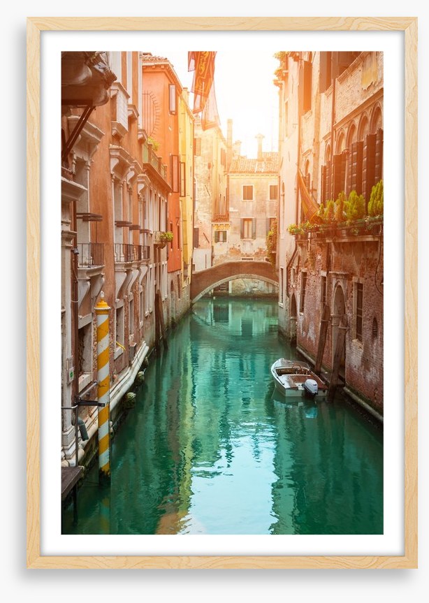 Sunset in the canal