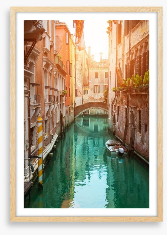 Sunset in the canal