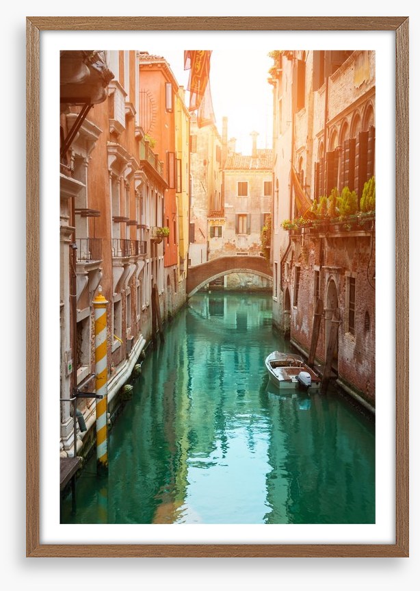 Sunset in the canal