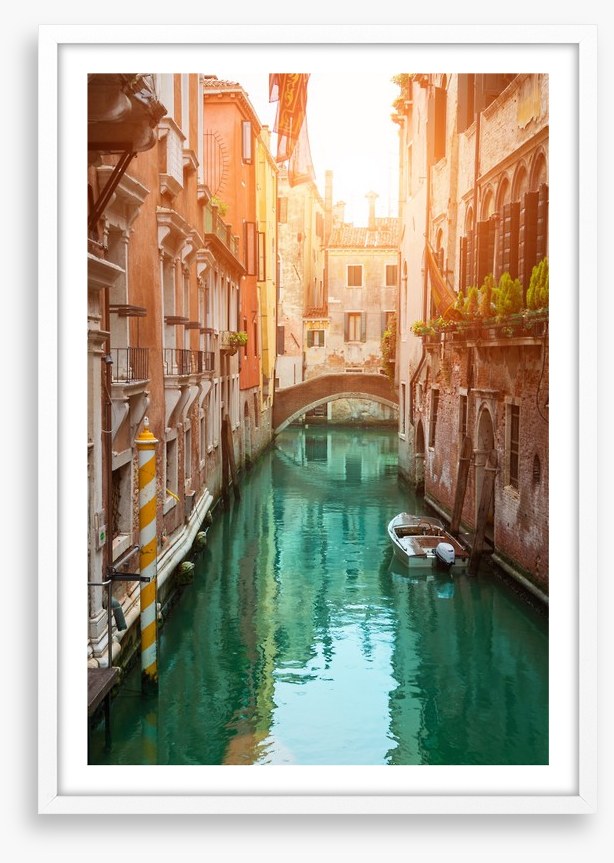 Sunset in the canal