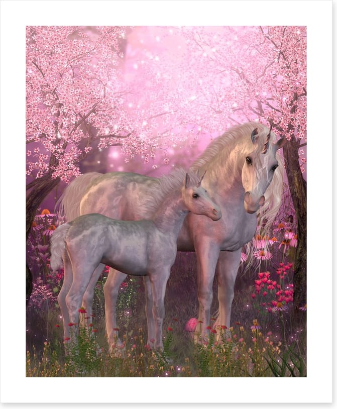 Unicorns under the blossom