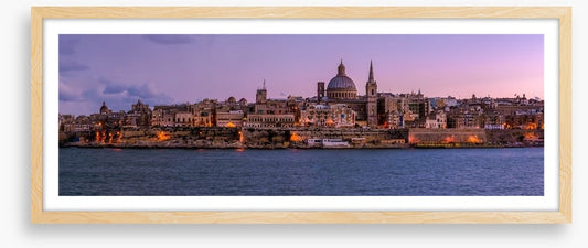 Valetta at dusk panoramic