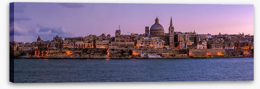 Valetta at dusk panoramic