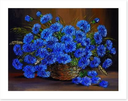 Bright blue bouquet