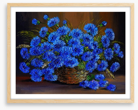 Bright blue bouquet
