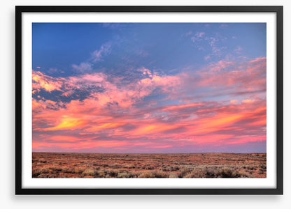 Soft outback sunset