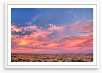 Soft outback sunset