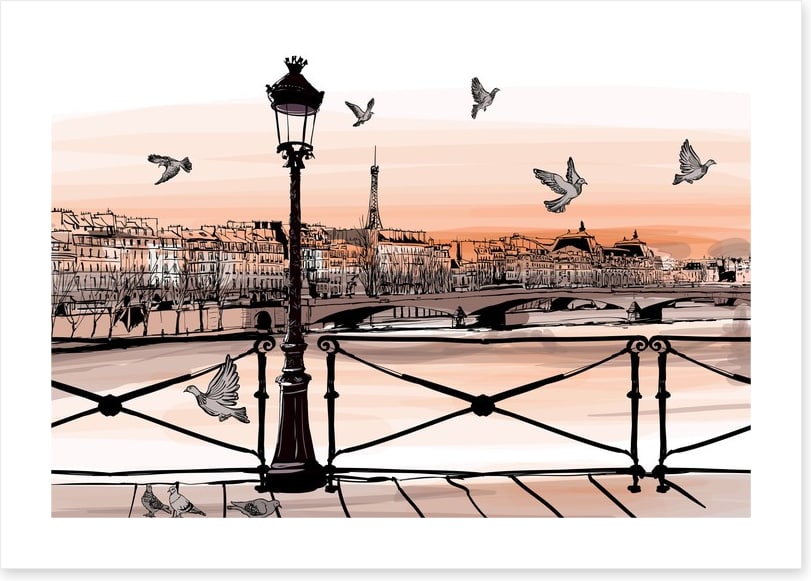 Sunset over the Seine