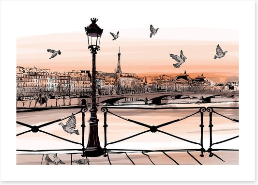 Sunset over the Seine
