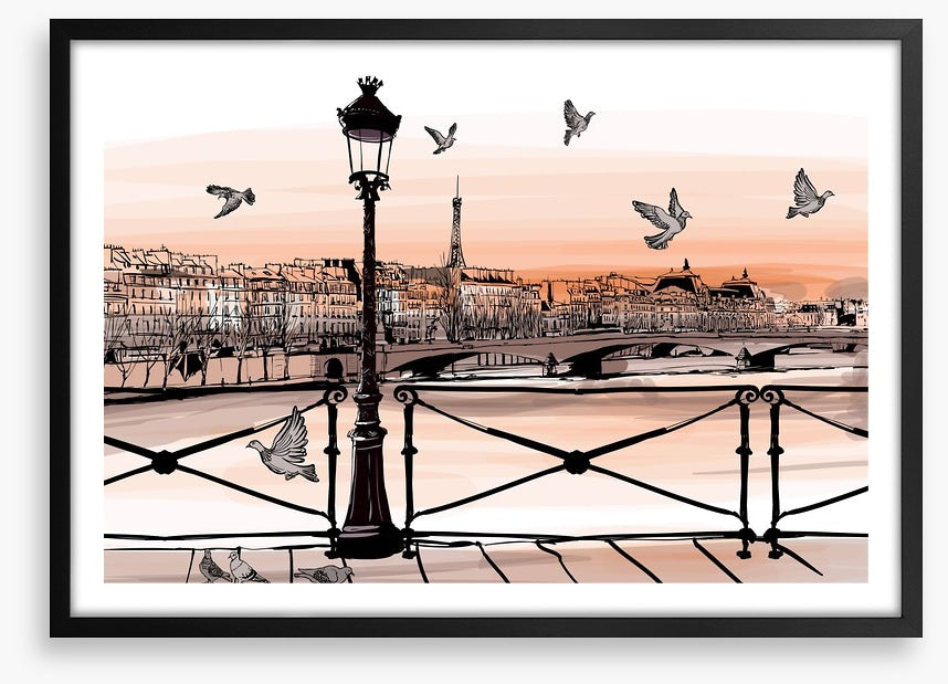 Sunset over the Seine