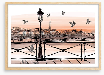 Sunset over the Seine