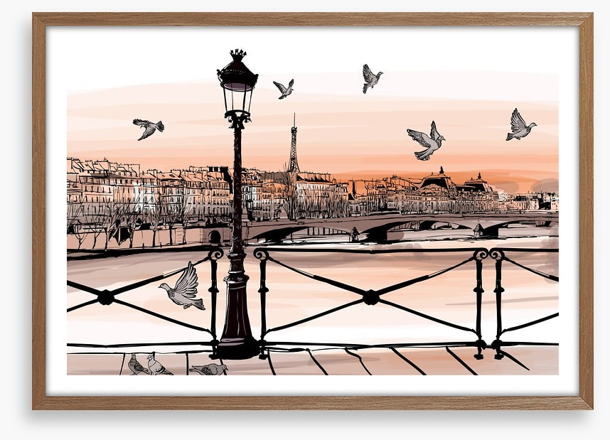 Sunset over the Seine