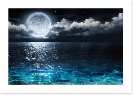 Moonshine seascape