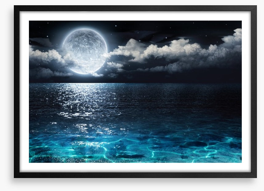 Moonshine seascape