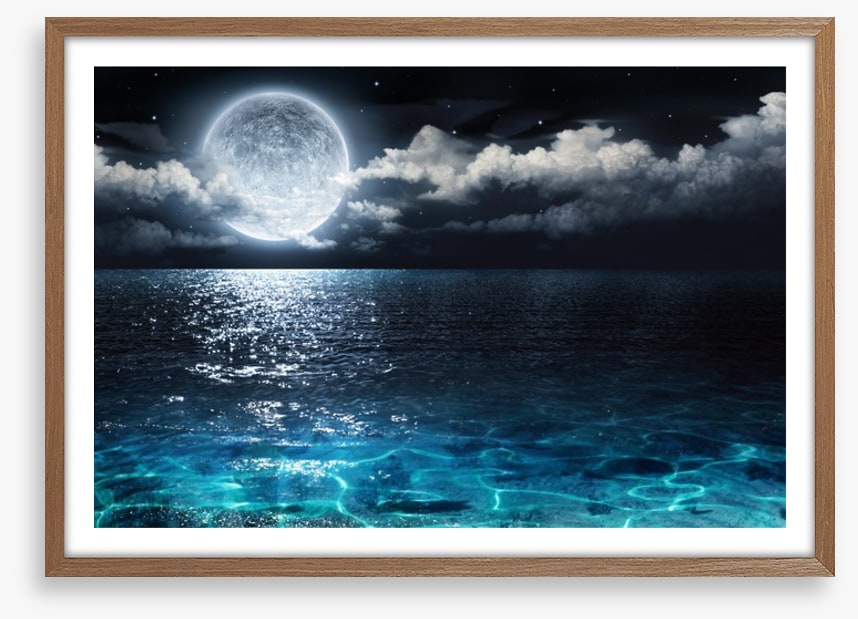 Moonshine seascape