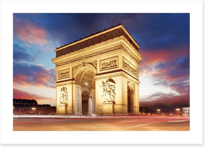 Arc de Triumph at dusk