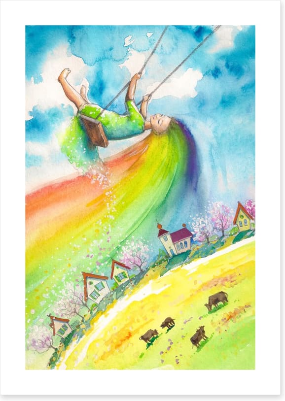 Swing a rainbow