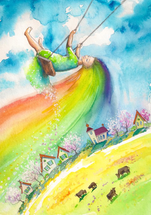 Swing a rainbow