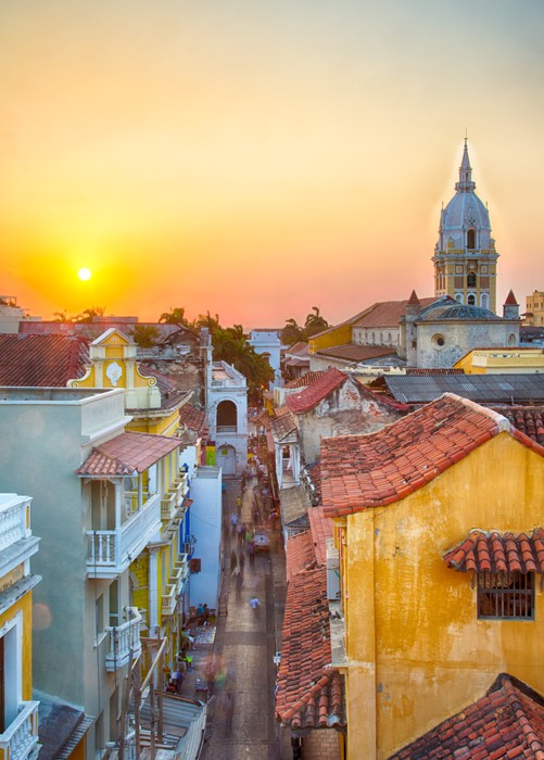 Sunset over Cartagena