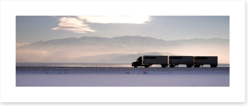 Across the salt flats
