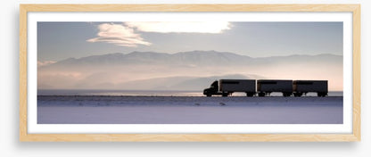 Across the salt flats