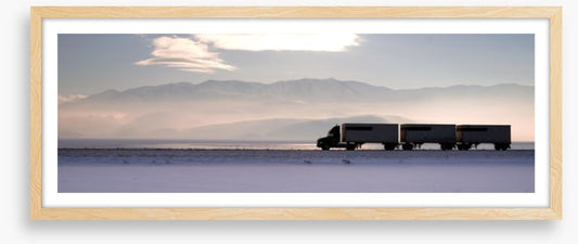 Across the salt flats