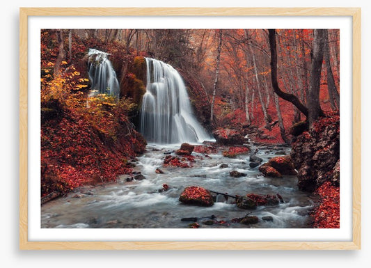 Vibrant autumn falls