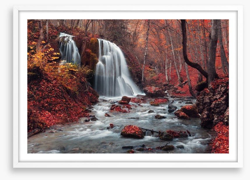 Vibrant autumn falls