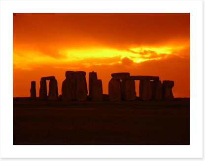 Stonehenge silhouettes