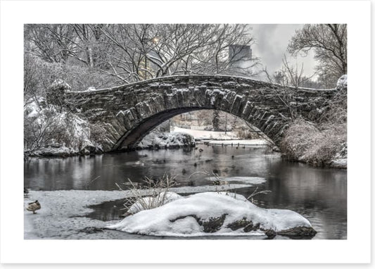 Gapstow Bridge in winter